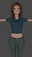 Cartoon Woman Ayse Low-poly Modelo 3D listo para el juego