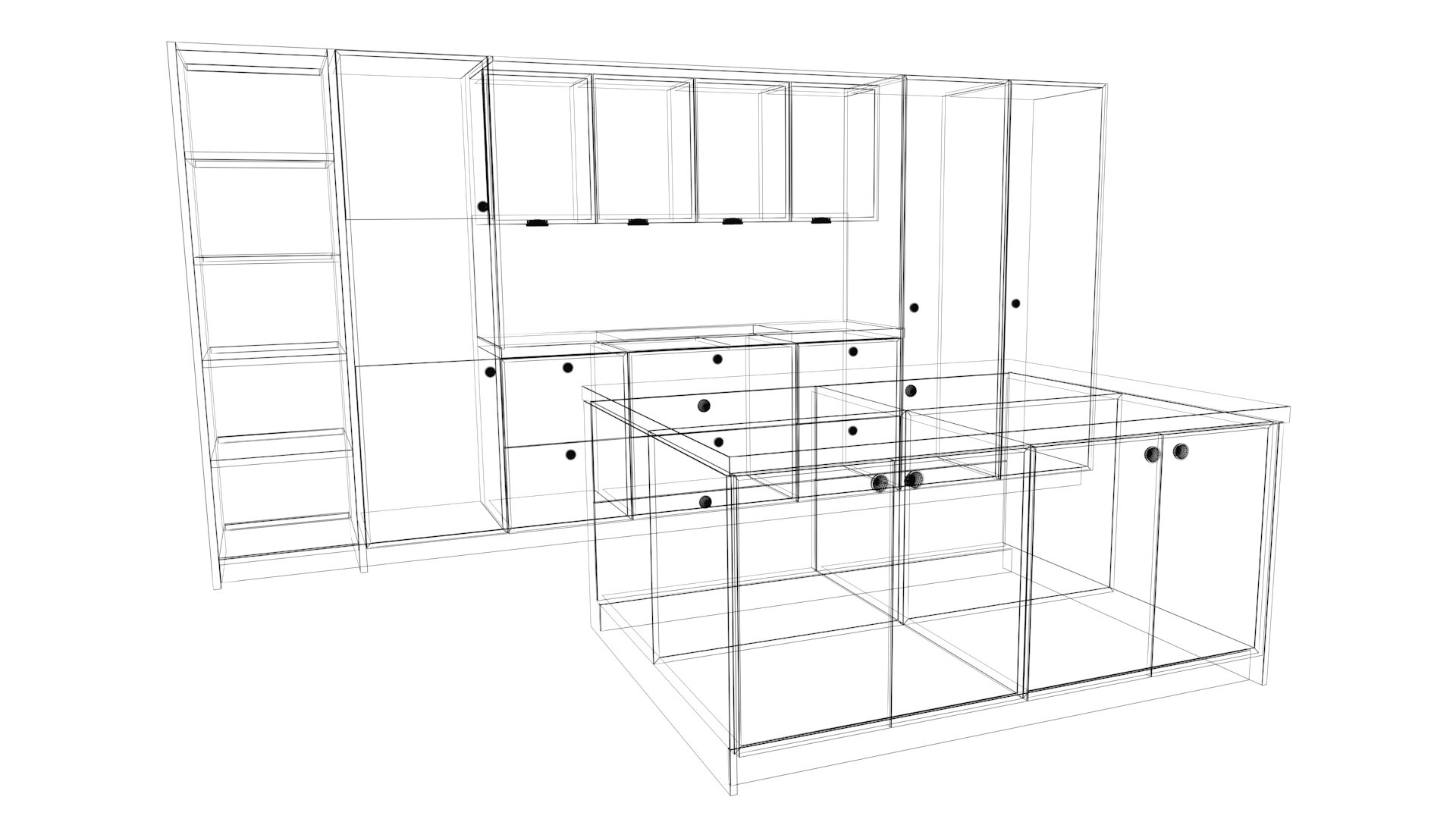Collection Of 6 Kitchens Model - TurboSquid 2209700