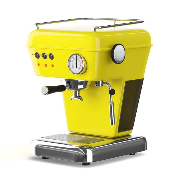 Yellow coffee machine 3D model TurboSquid 1437468