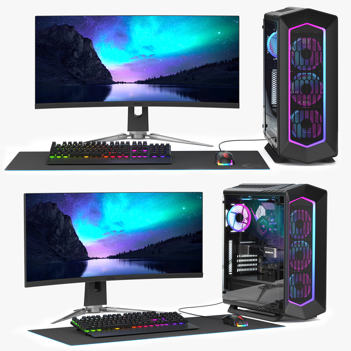 PC Gamer Set 2 3D model - TurboSquid 1782904