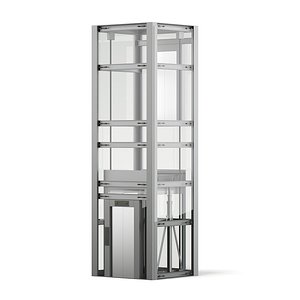 3D glass elevator