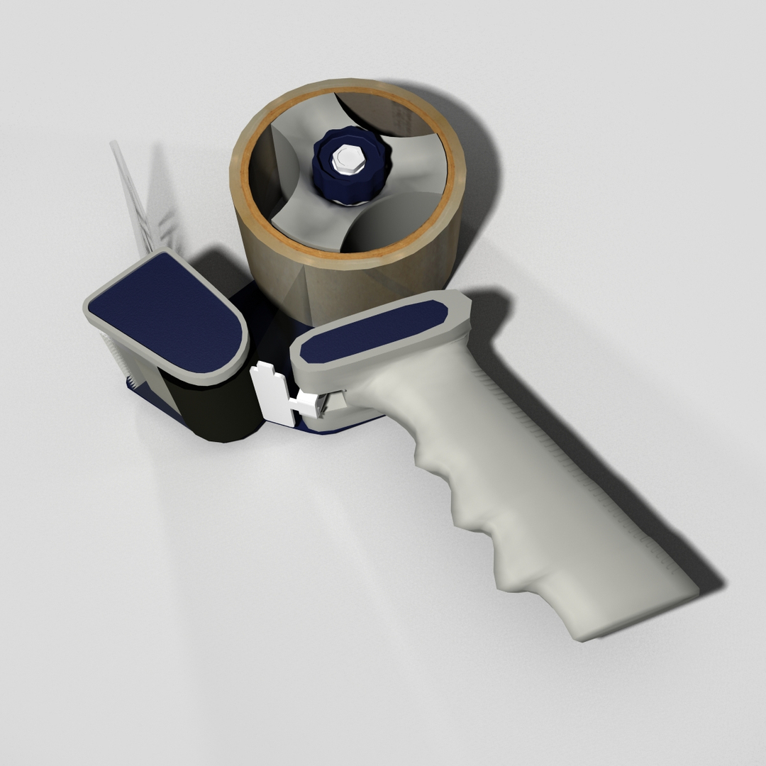 3d model packing tape gun