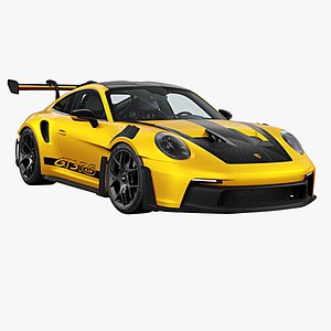 2023 Porsche 911 GT3 RS Yellow model