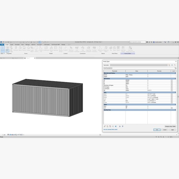 Melhor coleção de famílias paramétricas do Revit na rede Modelo 3D ...