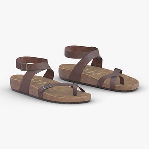 3D Birkenstock Low Poly
