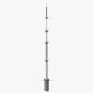 3D Television Tower Spire