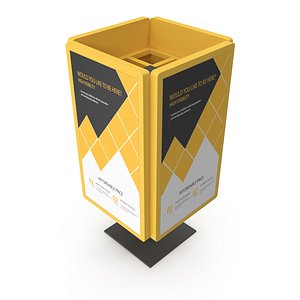 Sleek 3D Kiosk Model model