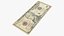 usa dollars banknotes new 3D