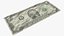 usa dollars banknotes new 3D