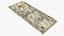 usa dollars banknotes new 3D