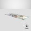 usa dollars banknotes new 3D