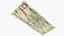usa dollars banknotes new 3D