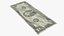 usa dollars banknotes new 3D