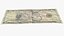 usa dollars banknotes new 3D