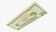 usa dollars banknotes new 3D
