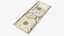 usa dollars banknotes new 3D