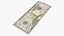 usa dollars banknotes new 3D