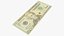 usa dollars banknotes new 3D