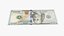 usa dollars banknotes new 3D