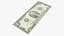 usa dollars banknotes new 3D