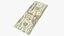 usa dollars banknotes new 3D