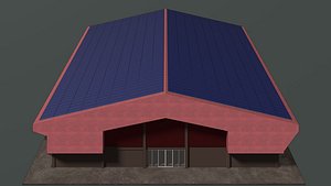 3D Solar roof on warehouse 24e03