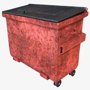 3d dumpster large container model