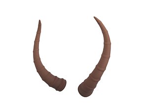 3D antelope horn model