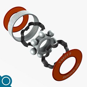 free bearing skateboard 3d model