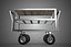 DISH TRANSPORT KITCHEN FOOD RESTAURANT ROLLING TRAY TROLLEY CART