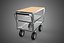 DISH TRANSPORT KITCHEN FOOD RESTAURANT ROLLING TRAY TROLLEY CART