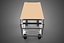 DISH TRANSPORT KITCHEN FOOD RESTAURANT ROLLING TRAY TROLLEY CART