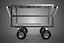DISH TRANSPORT KITCHEN FOOD RESTAURANT ROLLING TRAY TROLLEY CART