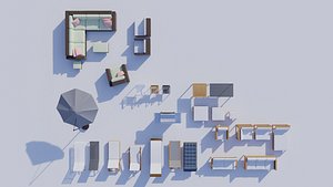 Full Outdoor Pack with every furniture needed