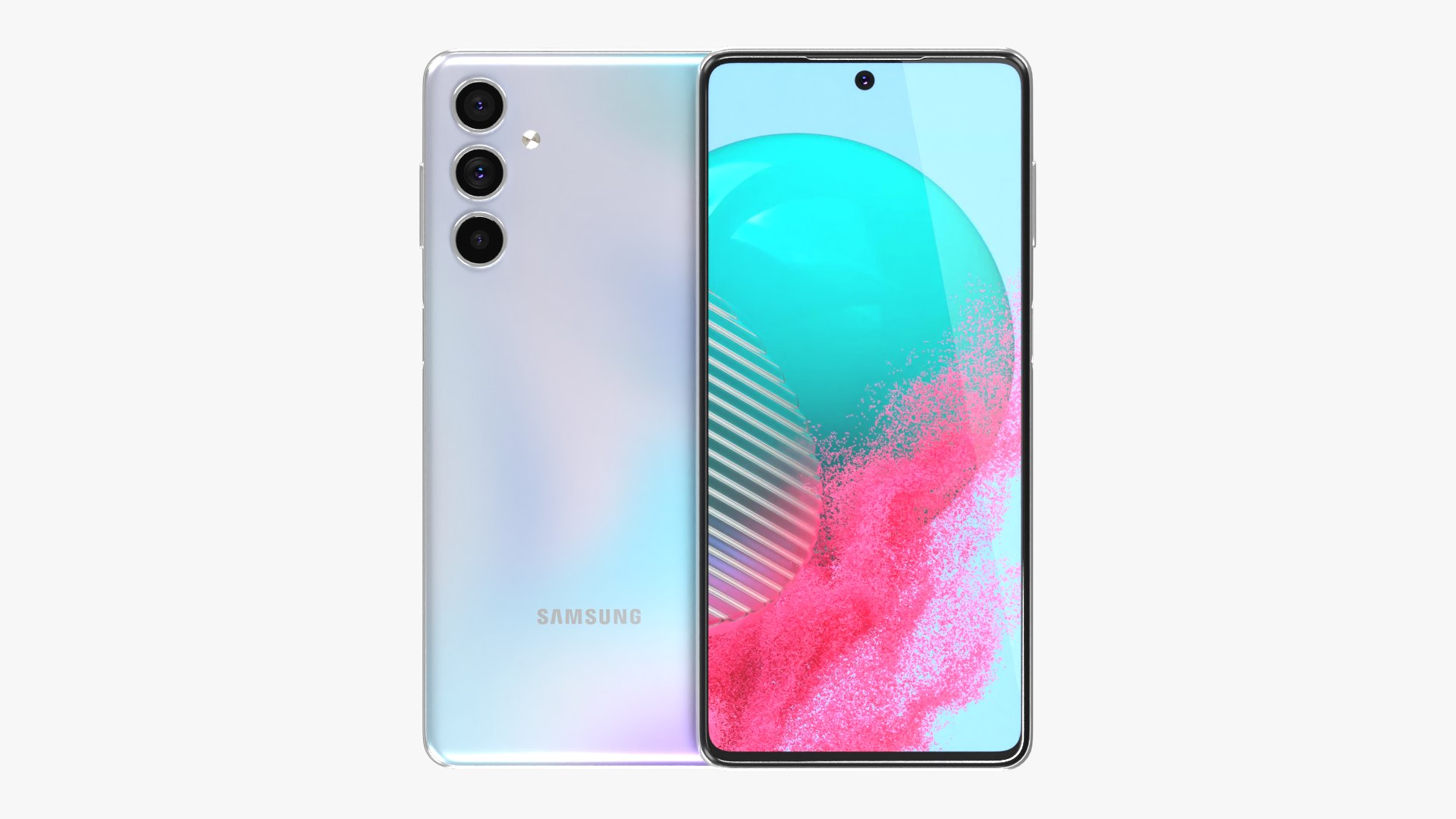 Samsung Galaxy M54 Silver Model - TurboSquid 2157676