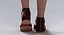 woman s legs sandals 3D