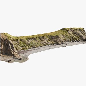 3D Steep Coast Beach  - 3D PBR Model(2)