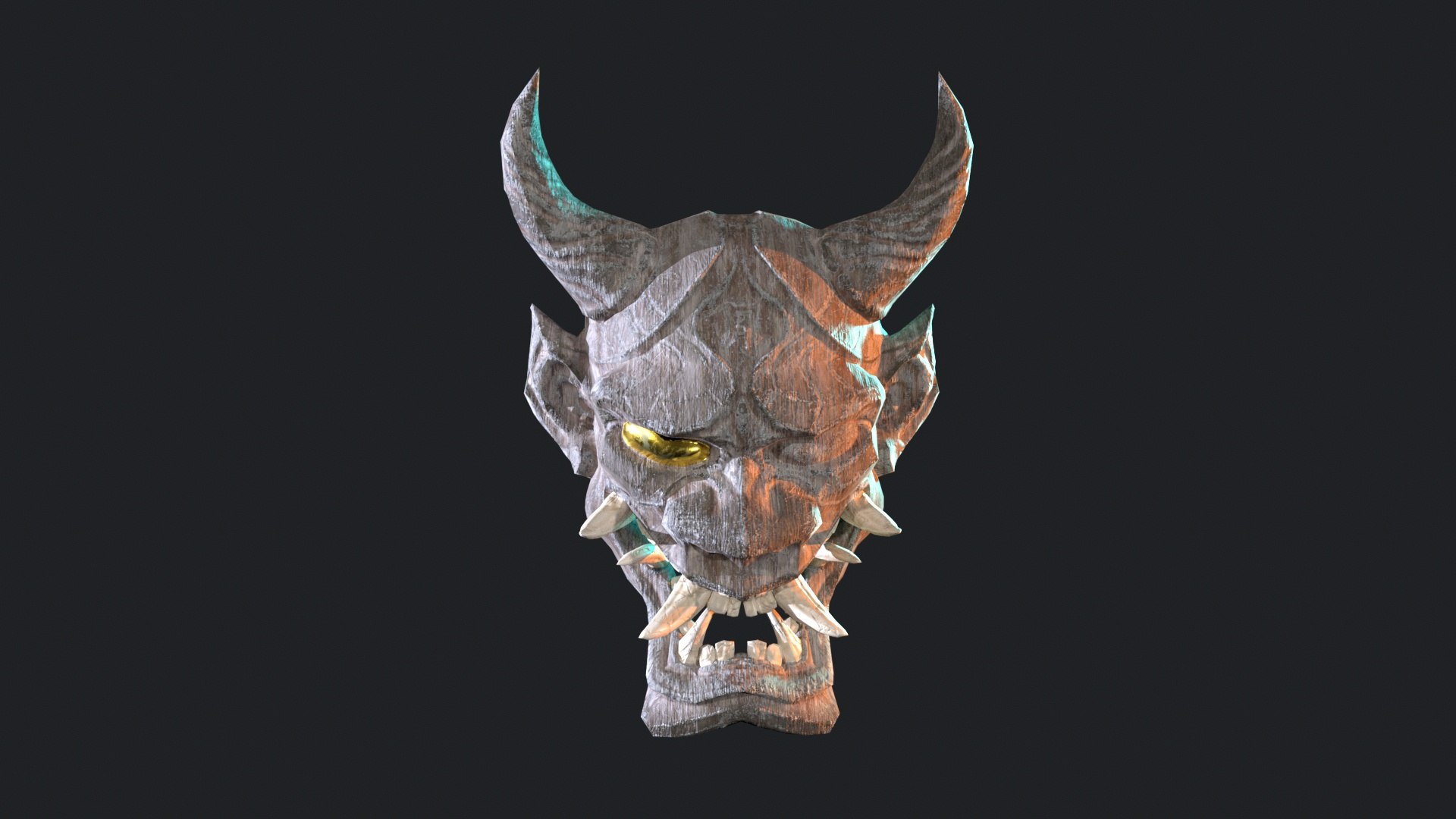 Ancient Japanese Demon Mask 3D Model - TurboSquid 2184698