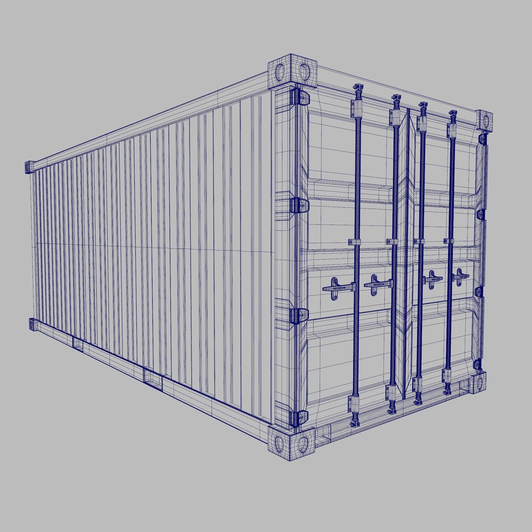Cargo Container 20ft 3D Model - TurboSquid 2246704