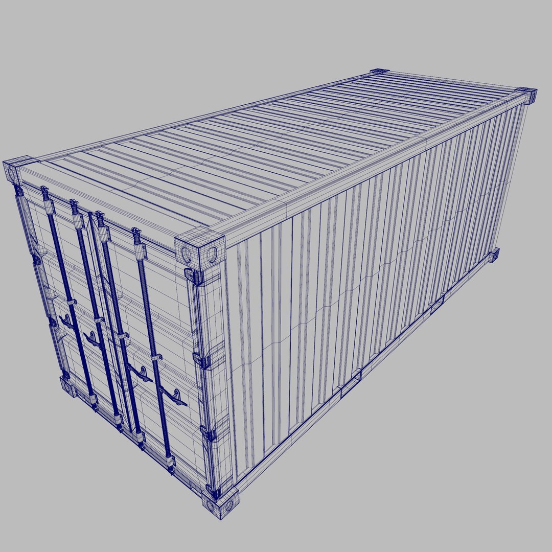 Cargo Container 20ft 3D Model - TurboSquid 2246704