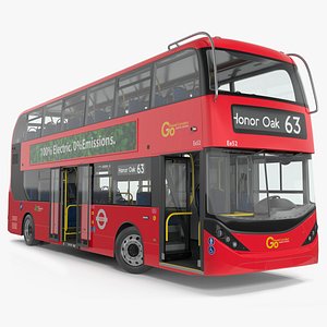BYD Routemaster Double Decker Rigged 3D