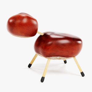 chestnut animal 1 3D model