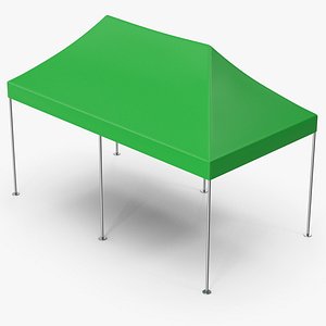 3D Green Event Tent model