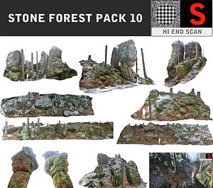3d stone packed model