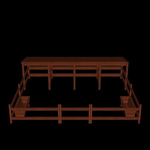 3d model of horse stable