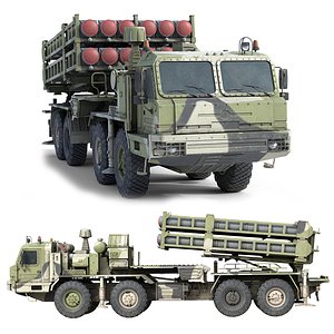 3D Vityaz S350 Missile Launcher