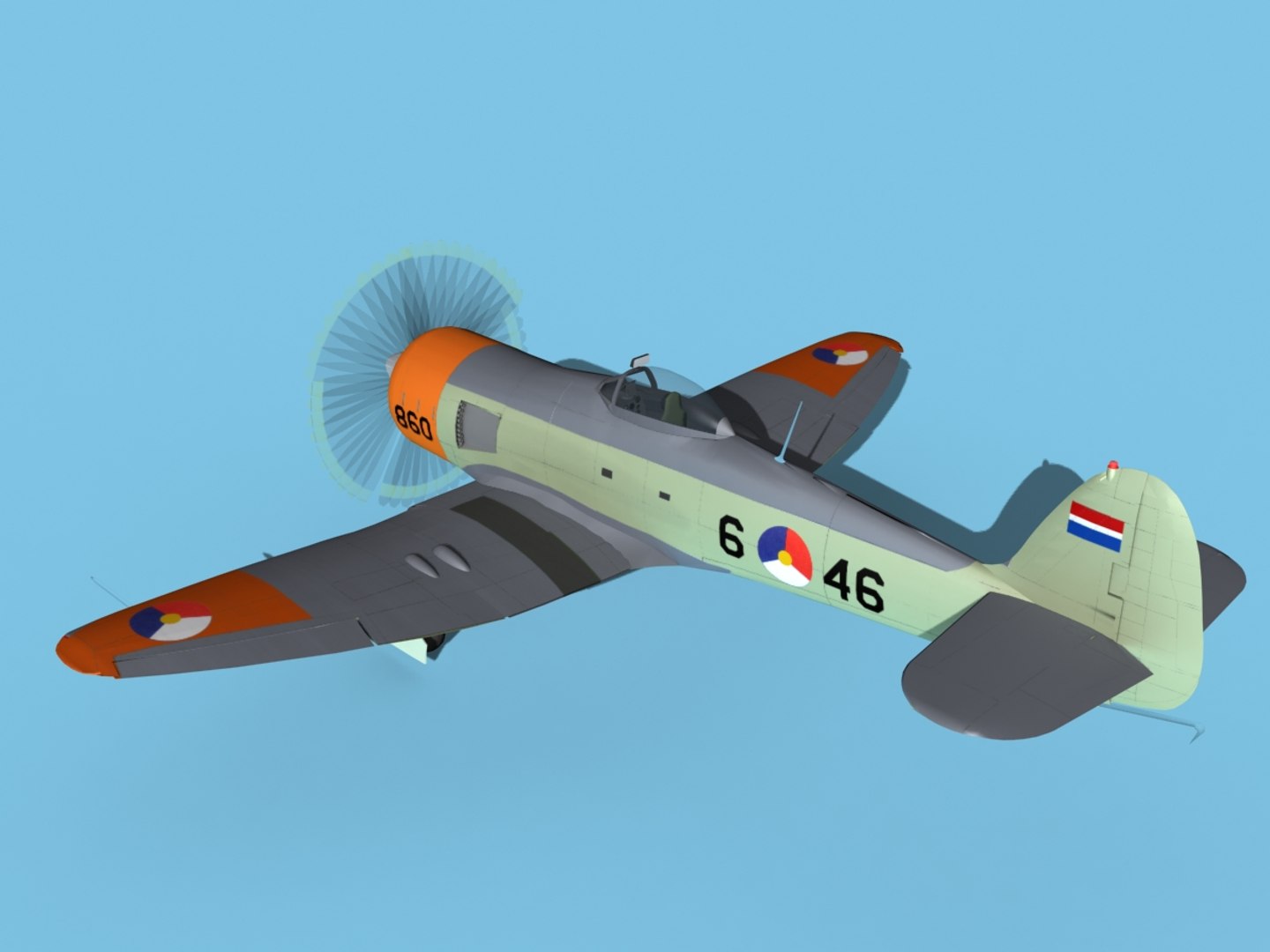 Propeller Hawker Sea Fury 3D Model - TurboSquid 1489028