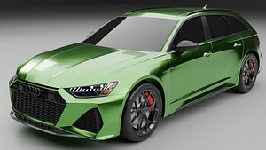 Highly Detailed Audi RS6 3D Model