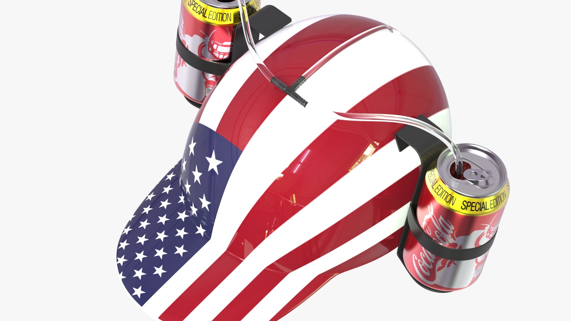 Guzzler Drink Helmet Cans Model - TurboSquid 1439172