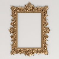 Carved classic frame 3D model | Rm_031